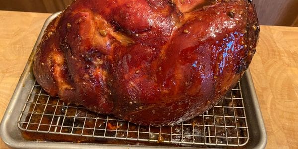 A close up of a meat on a grill